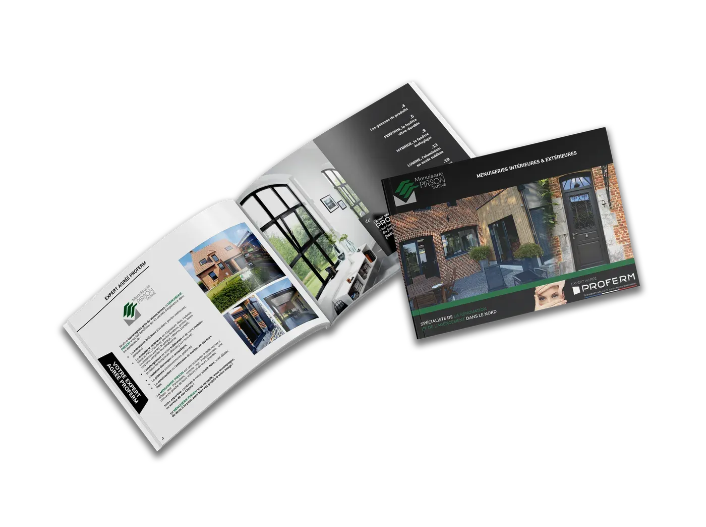 Catalogue personnalisé de Menuiserie Pirson