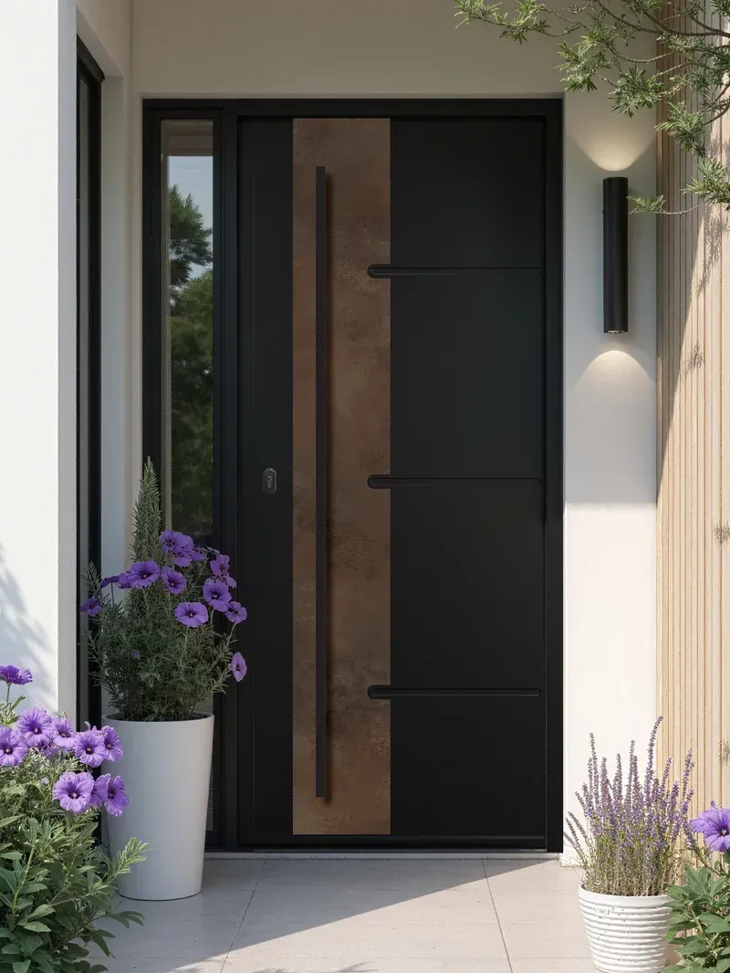 Porte d'entrée PROFERM Éléments, série Rouille