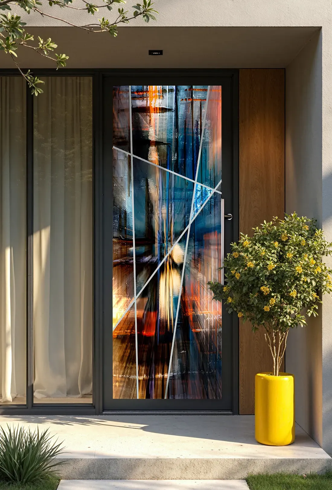 Porte d'entrée PROFERM Lumière Synope, entièrement vitrée