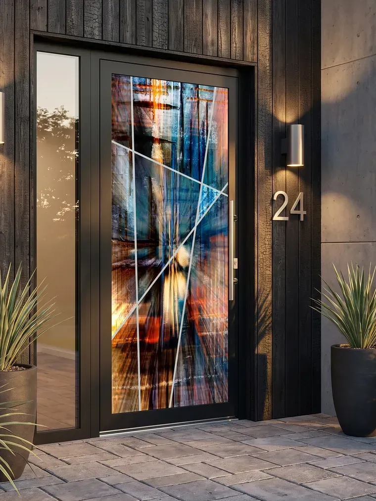 Porte d'entrée PROFERM Lumière, série Abstrait