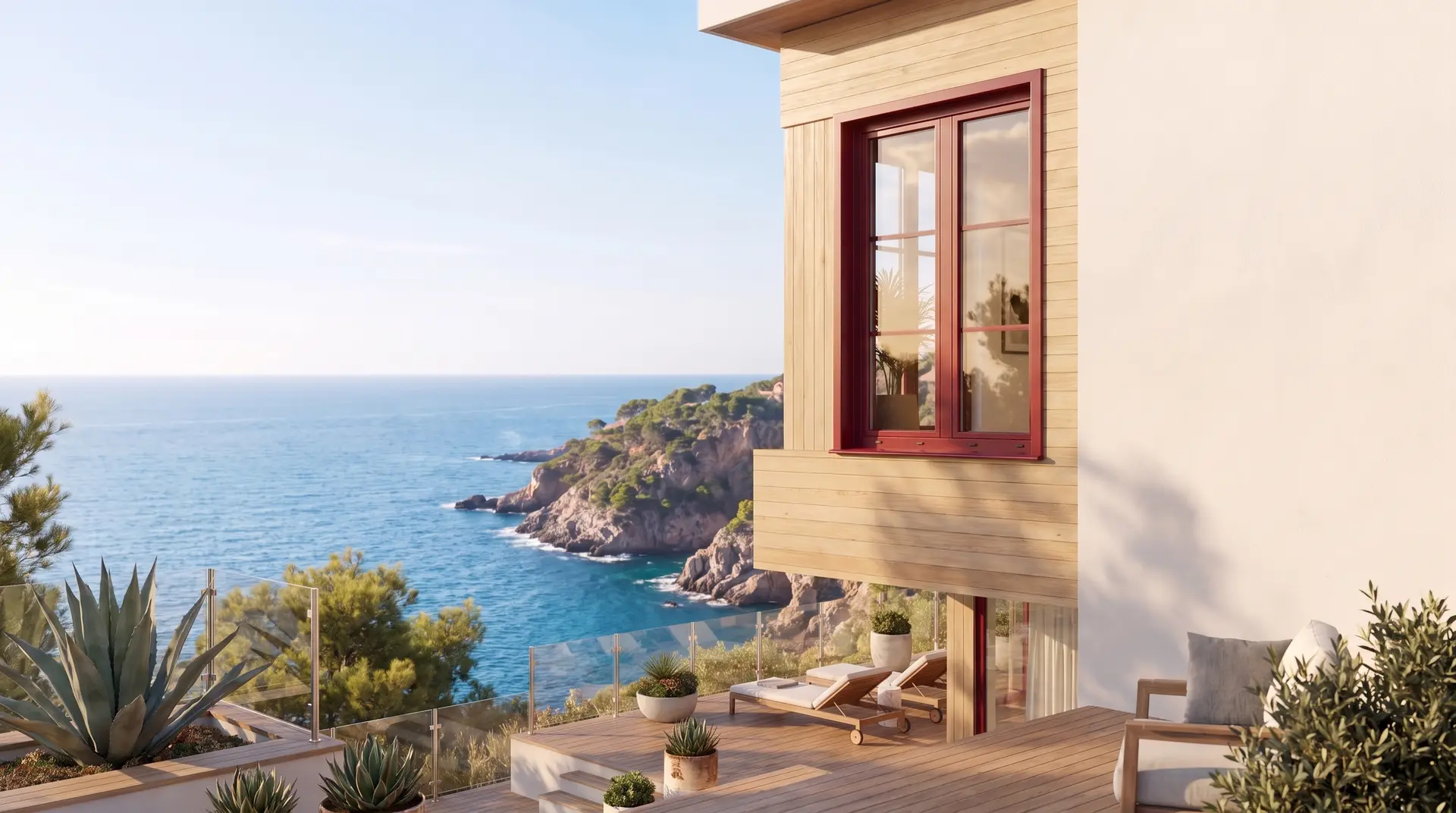 Maison contemporaine équipée de menuiseries PROFERM