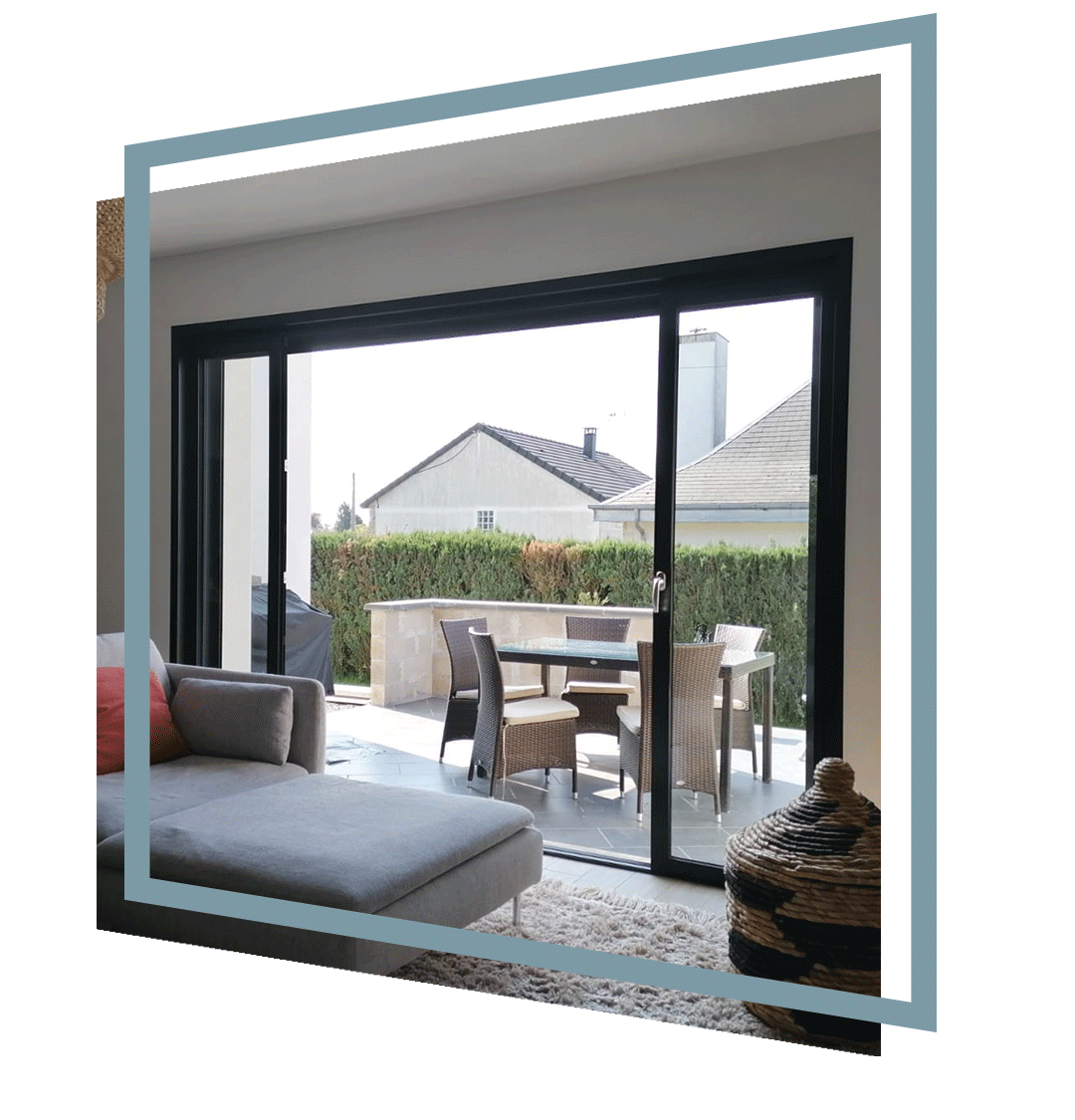 Baie vitrée personnalisable Textural® PROFERM