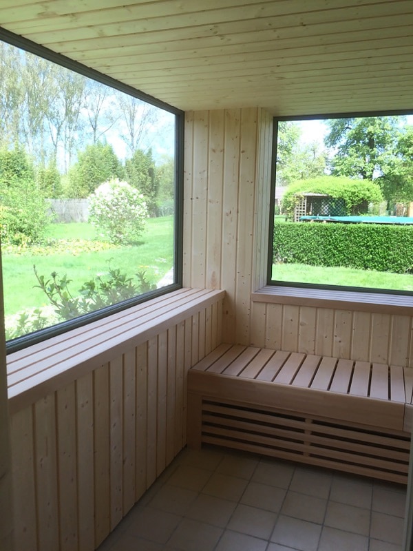 Fenêtres fixes un vantail sauna
