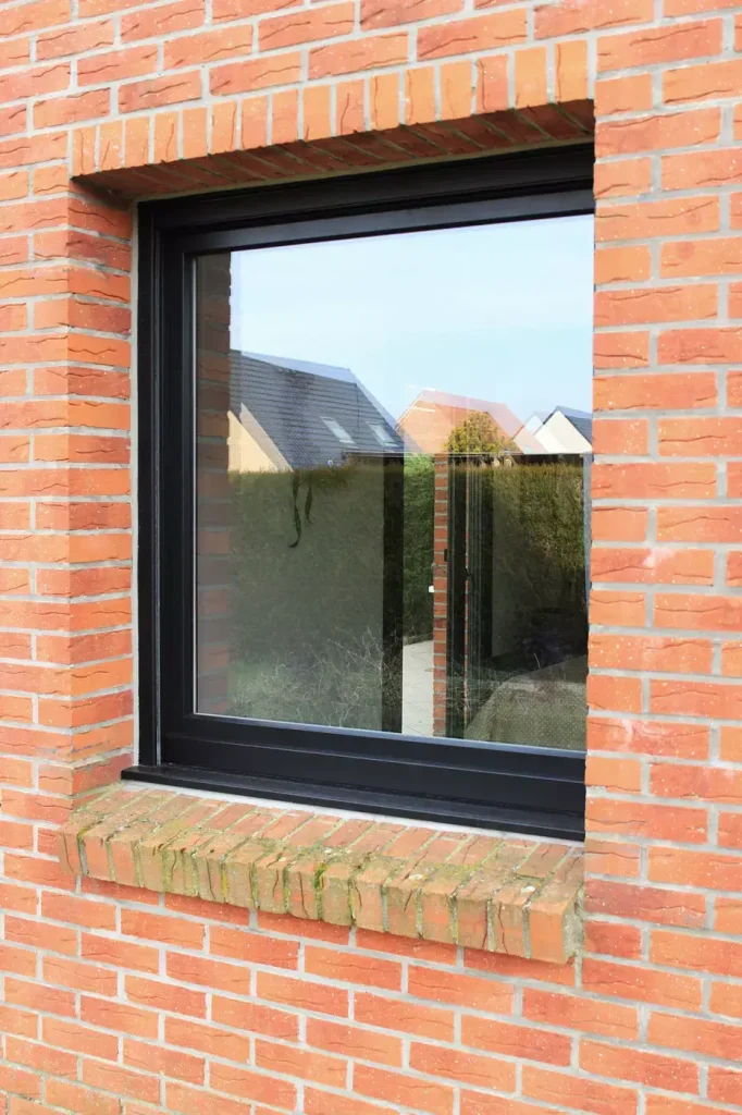 Fenêtre 1 vantail Hybride noir extérieur 9005