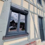 Fenêtre Hybride 2 vantaux extérieur gris anthracite