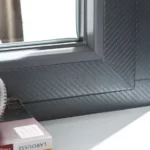 Zoom fenêtre 3 vantaux TEXTURAL® carbone gris foncé