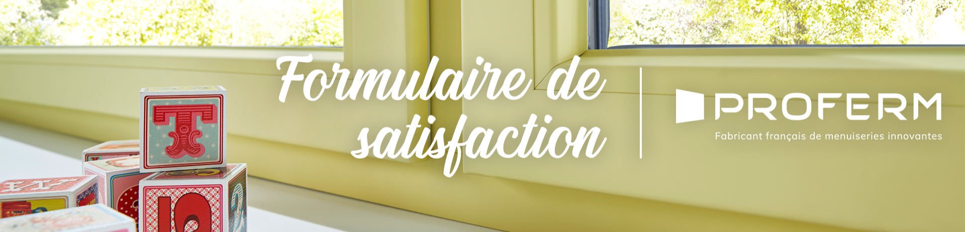 Bannière enquête de satisfaction